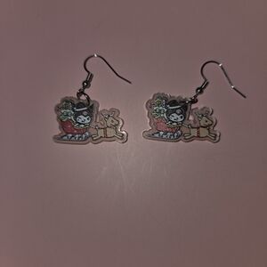 Cute Kuromi Hand Made Earrings .